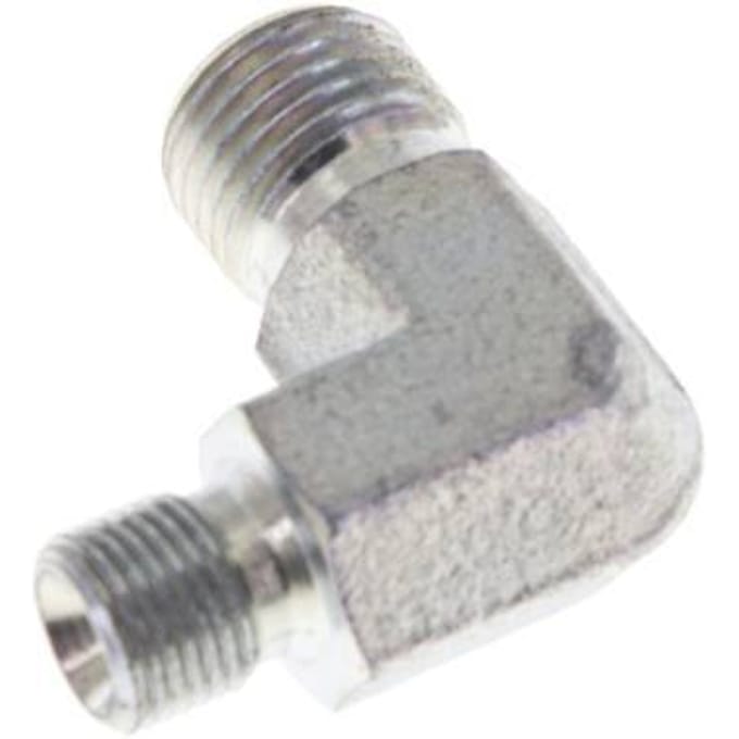 90° L-Koppeling Reducerend G1/8 '' X G1/4 '' Hoge Druk Staal  60° Conus 350bar Hydrauliek