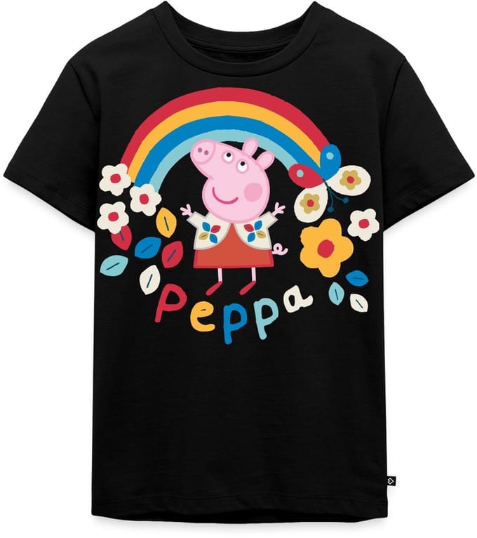 Peppa Pig Regenboog Premium T Shirt Kinderen