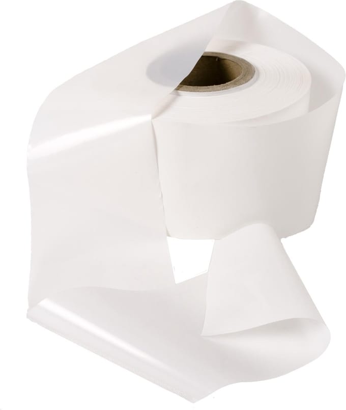 Kortpack - Afzetlint 75mm breed x 250mtr lang, 60my dik - Wit - 1 rol - (027.0015)