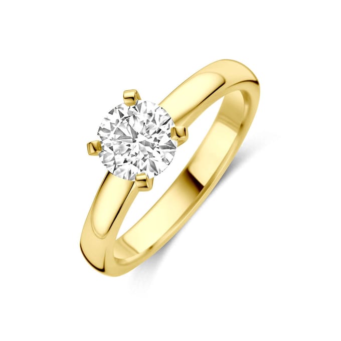 14K Geelgouden Ring Lab Grown Diamant 1.00ct G VS – 4034585