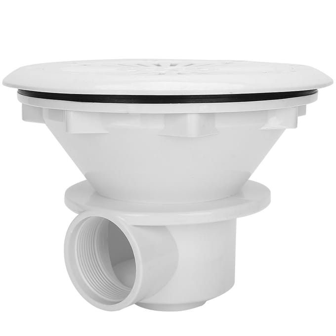 Remplacement du drain de piscine, sortie d'eau, accessoires anticorrosion white