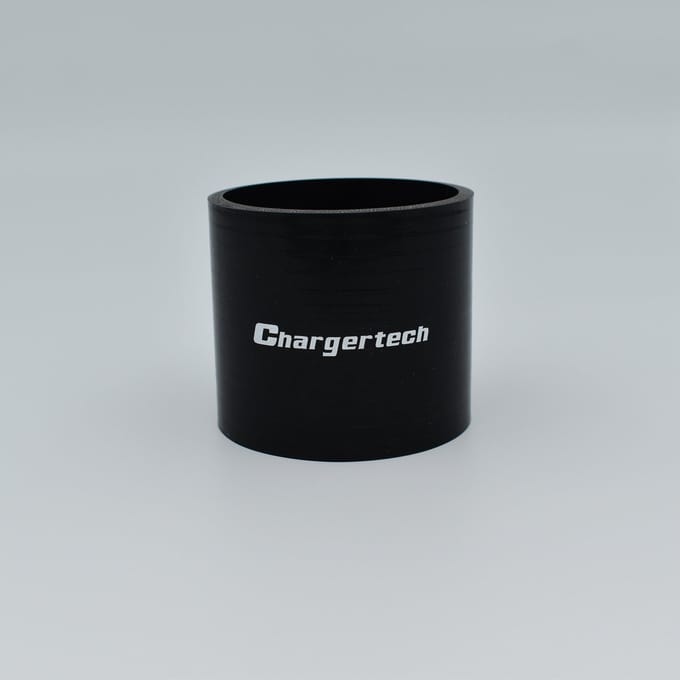 Rechte koppelstukken silicone - Zwart, 38mm