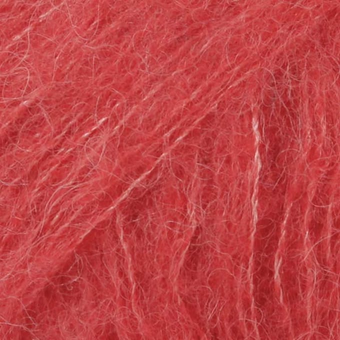 DROPS Brushed Alpaca Silk Uni Colour - 06 koraal - Wol Garen