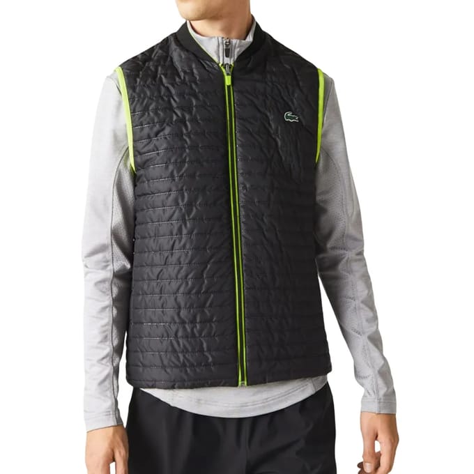 Lacoste Heren Omkeerbaar Gilet (Zwart)