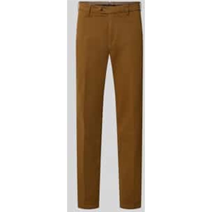 Regular fit chino van katoenmix model 'Lupus'