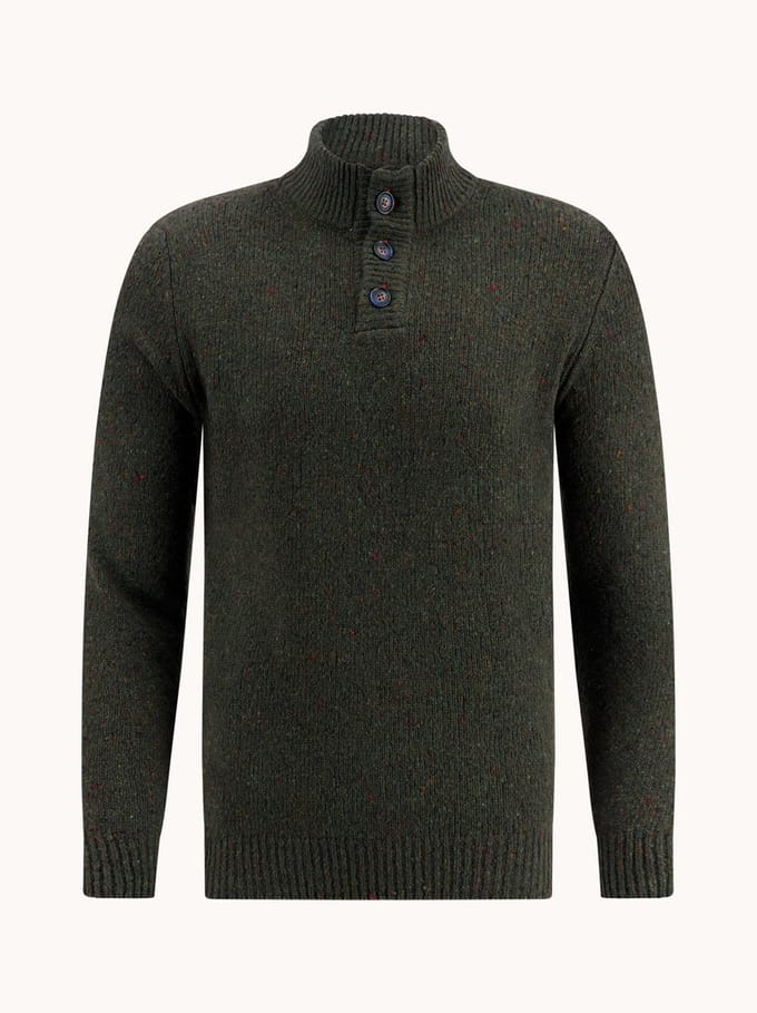 A Fish Named Fred Jumper knitted Hedge Green (32.504.313)