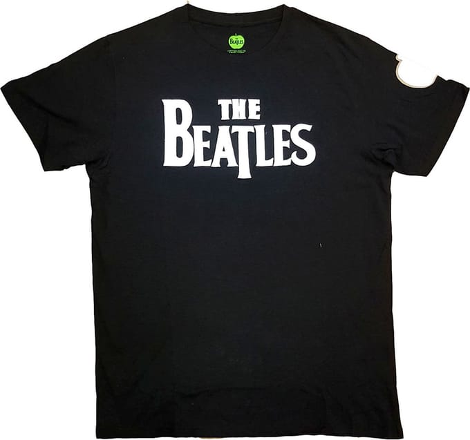 The Beatles - Drop T Logo Heren T-shirt - M - Zwart