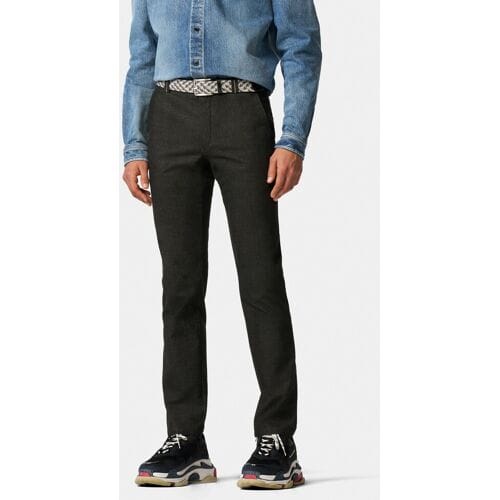 Meyer Broek Bonn Active Jersey Look Flat-Front Chino Antraciet / male