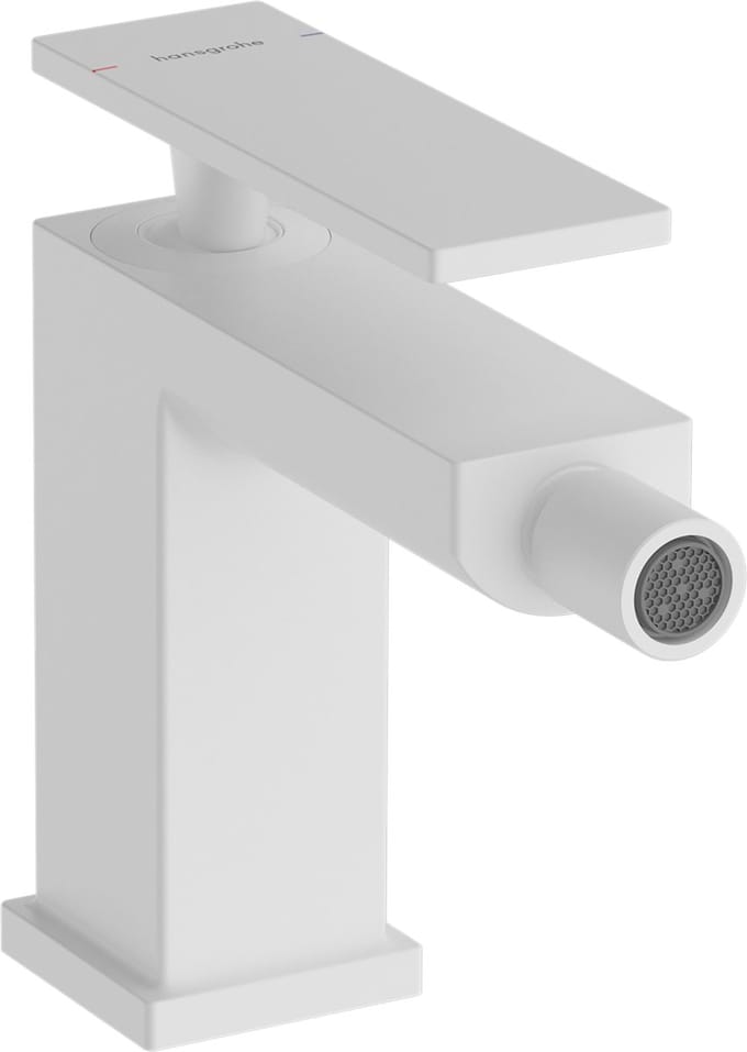 Hansgrohe Tecturis Bidetkraan - eengreeps - met trekwaste - mat wit