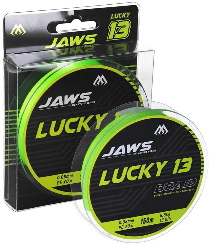 Mikado Jaws Lucky 13 150 M Gevlochten Vislijn Transparant 0.140 mm