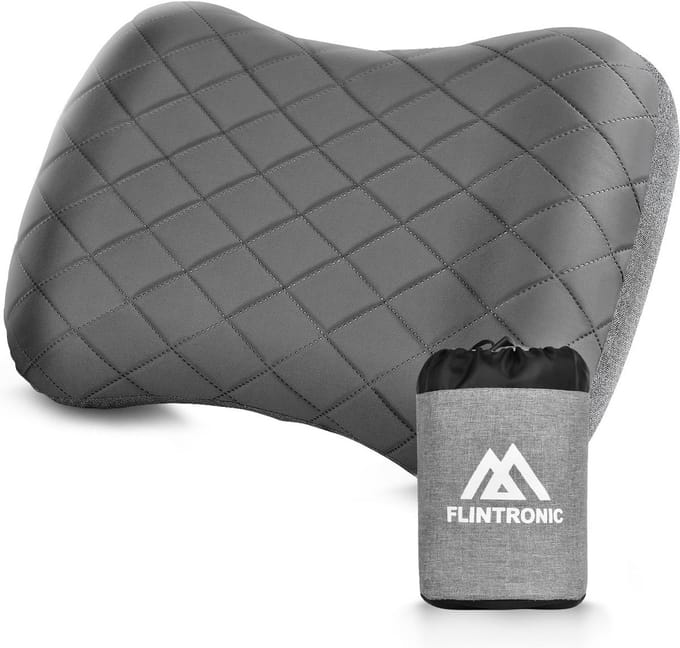Opblaasbaar Campingkussen Reizen - Ergonomisch & Waterdicht - Compact & Lichtgewicht - Handmatig Opblaasbaar - Ideale Outdoor Hoofdkussen