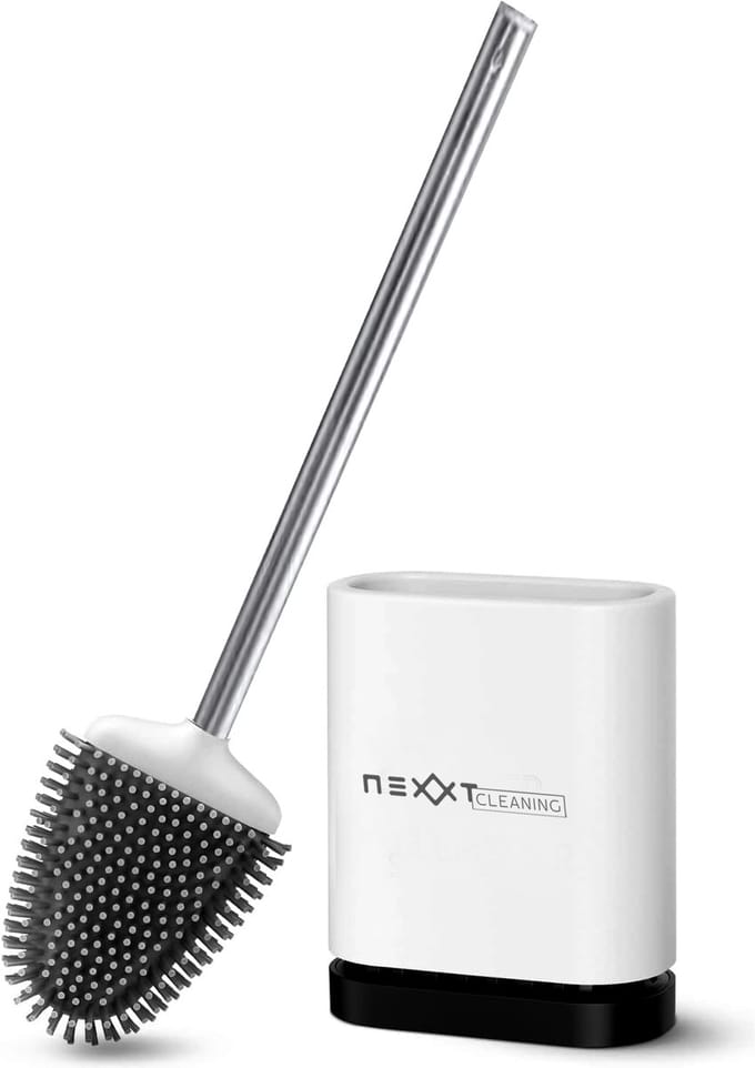Nexxt Toiletborstel Set Zonder Haren - 42 x 11 x 6 cm - Wit