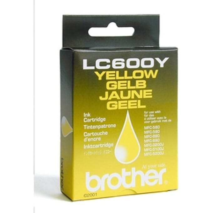 Brother LC-600Y inktcartridge geel (origineel)