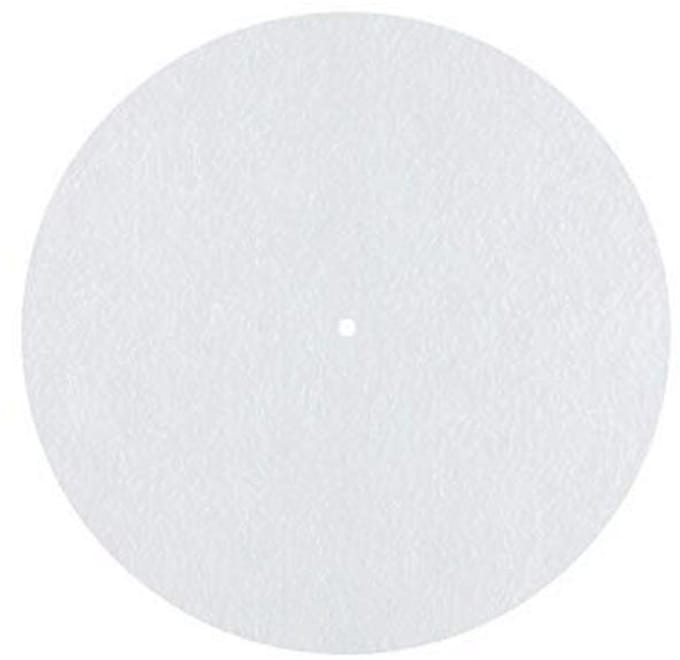 Antistatische Platenplaat Pad voor Platenspelers - 30 cm Diameter, Wit