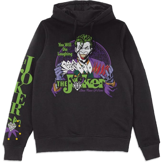 Joker Die Laughing Hoodie - Black - M - Zwart