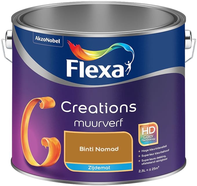 Flexa - Creations Muurverf Zijdemat - Binti Nomad - Mengverf - 2,5 L