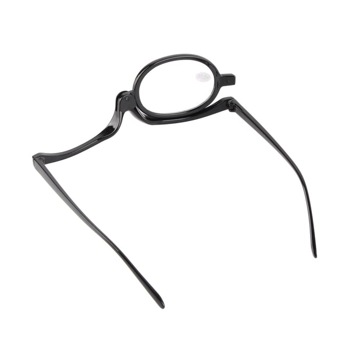 Lunettes de Maquillage Grossissantes pour Femmes Élégantes à Verres Rabattables Lunettes de Lecture Cosmétiques avec Étui +2.50 gray