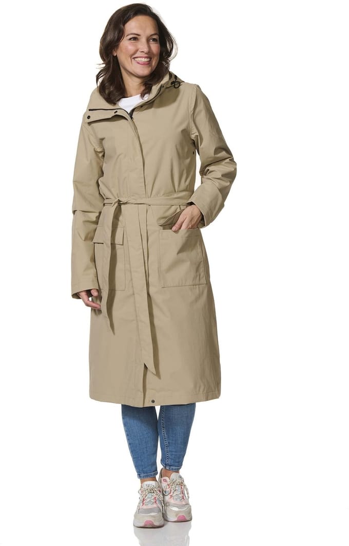 Happy Rainy Days Lange Regenjas Dames Rome Beige