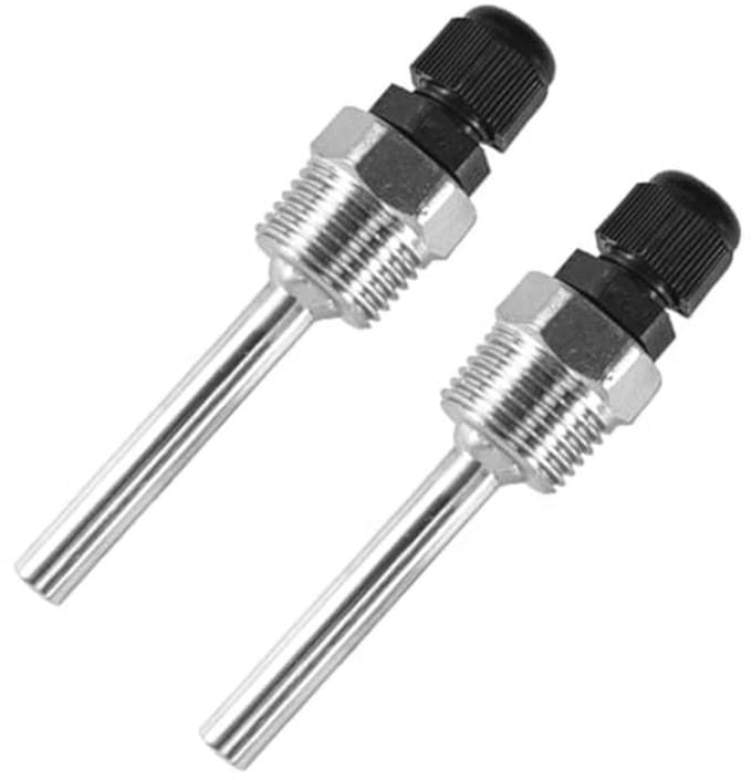 Roestvrijstalen Dompelhulzen G 1/2 inch voor Temperatuursensoren - Set van 2