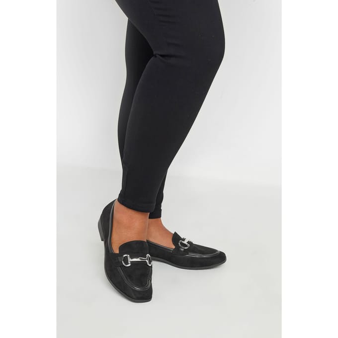 Yours Loafers Met Trensketting In Brede Pasvorm In Zwartsize 42E
