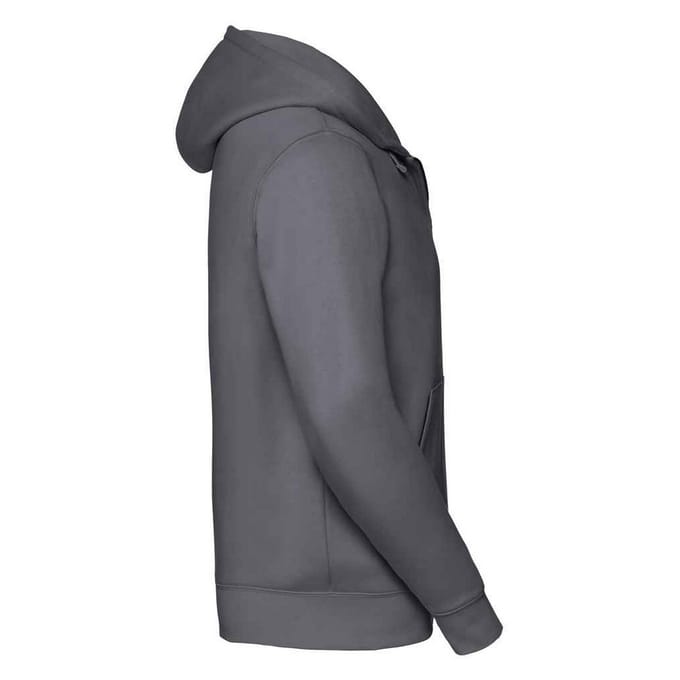Russell Heren Authentiek Sweatshirt met capuchon (Konvooi Grijs)
