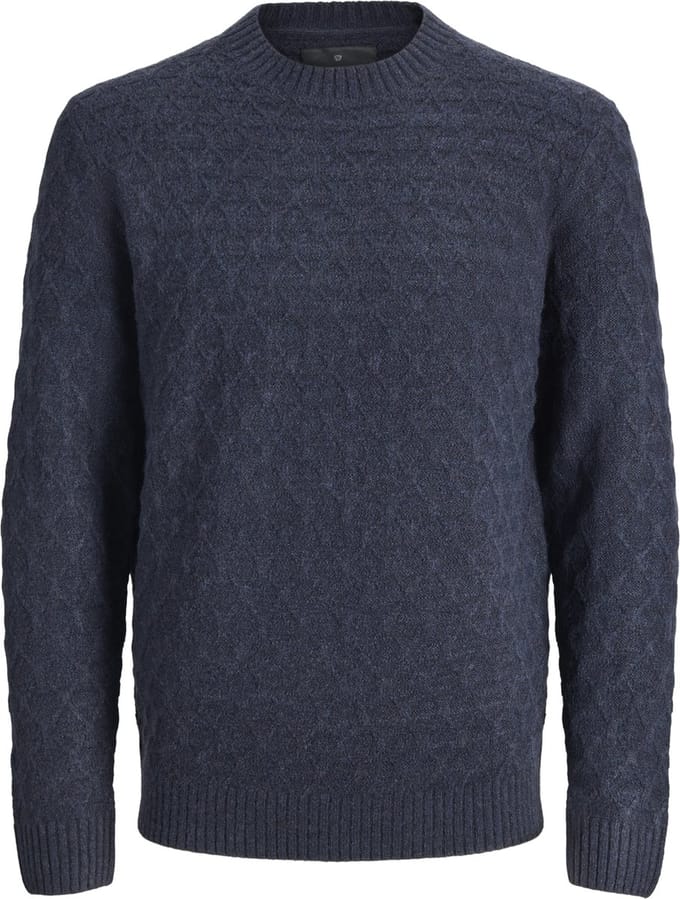 JACK&JONES - JPRBLASIMON STRUCTURE KNIT CREW NECK LN - Heren - Gebreide truien