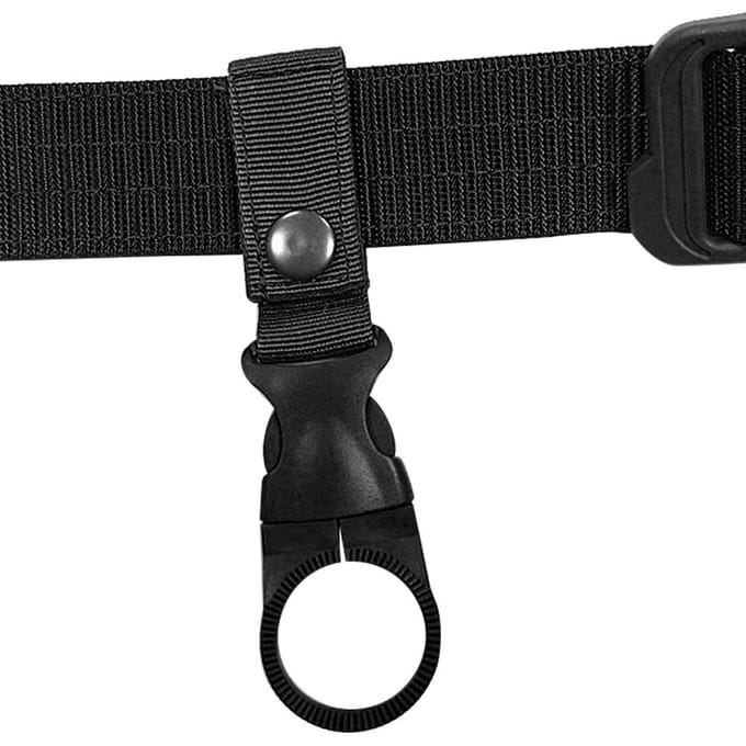 3 stuks Nylon Outdoor Multifunctioneel Draagbaar Waterfles Karabijnhaak Taille Riem Hanggesp voor black