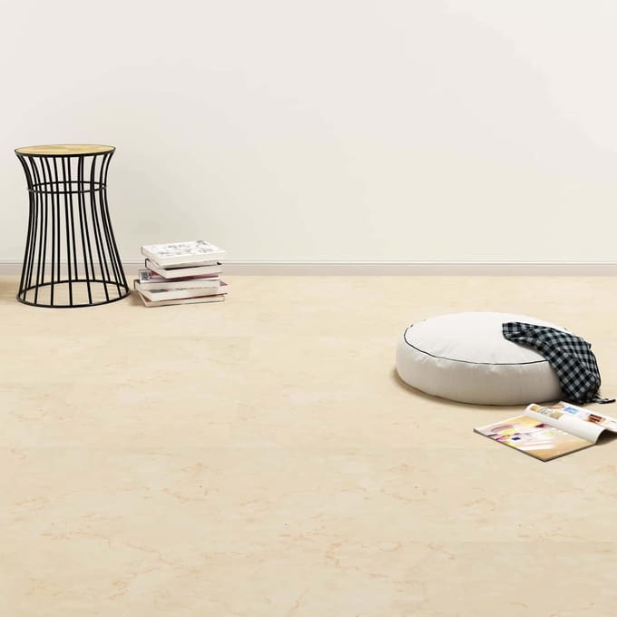 vidaXL - Vloerplanken - Donkerbeige - 5,11 - m² - 55 - st - PVC