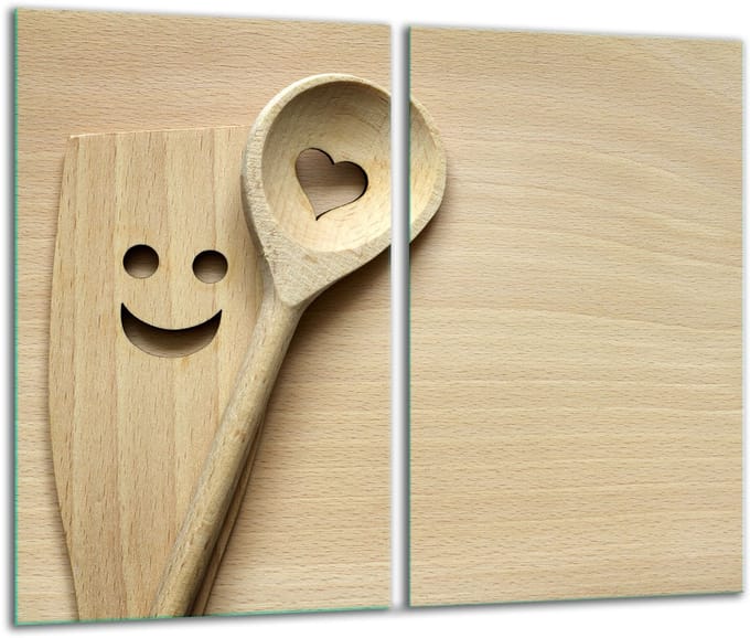 TMK ArtDeko - Snijplank - 30x52cm - Glas - Bescherming Inductiekookplaat
