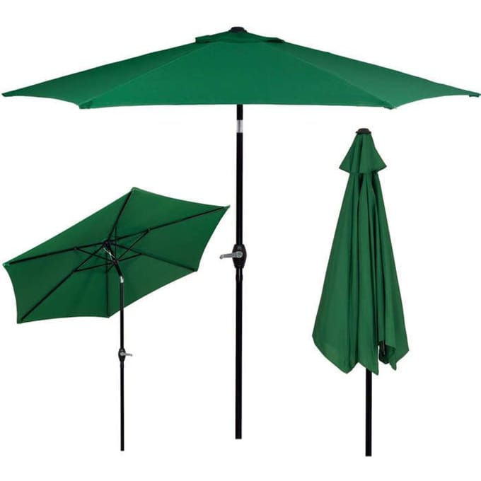 Springos Parasol | Parasols | Kantelbaar | Met Ventilatie | Groen | 260 cm