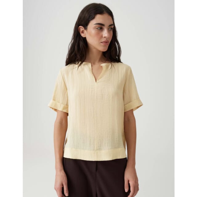 Opus Filkara boxy blouse honey butter