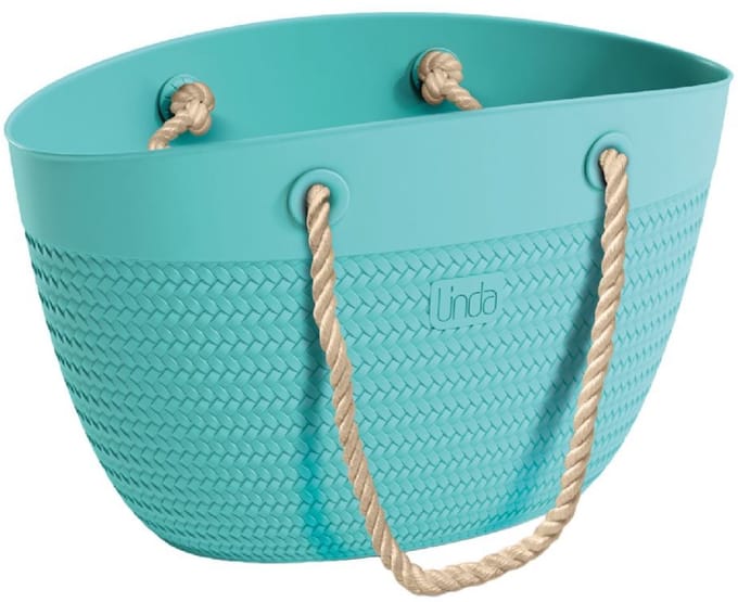 Linda Bag Sea met Touw Handvatten 50x41 cm Turquoise