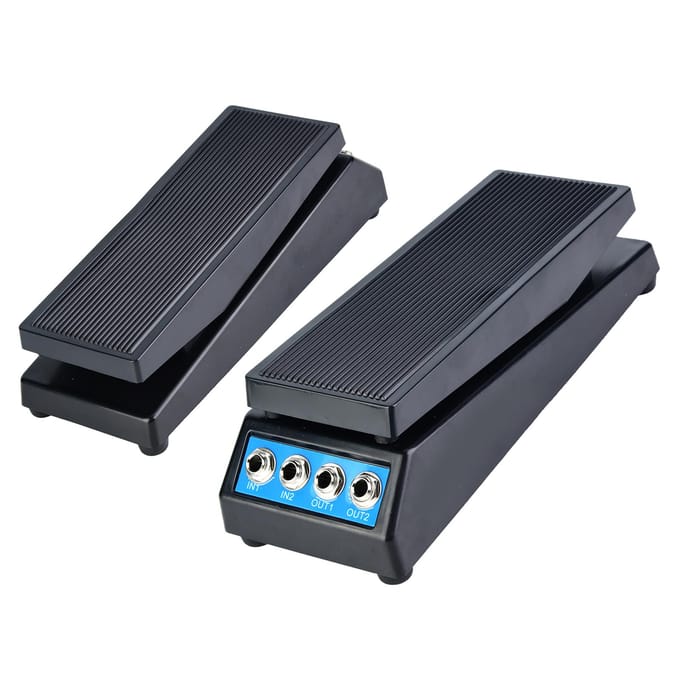 Daphon DF1511A Gitaar Stereo Volume Pedaal DJ Gitaar Effectpedaal Dubbele Ingang & Uitgang black