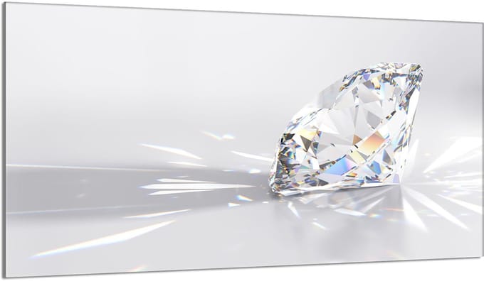 TMK ArtDeko - Series Diament - Staartbescherming - Glasplaat - 90x52 cm