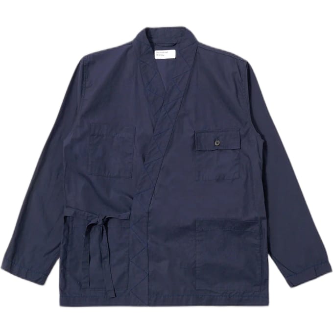 jas Universal Works osaka werkjas gepauwde poplin - marine