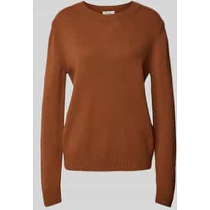 Gebreide pullover met ribboorden