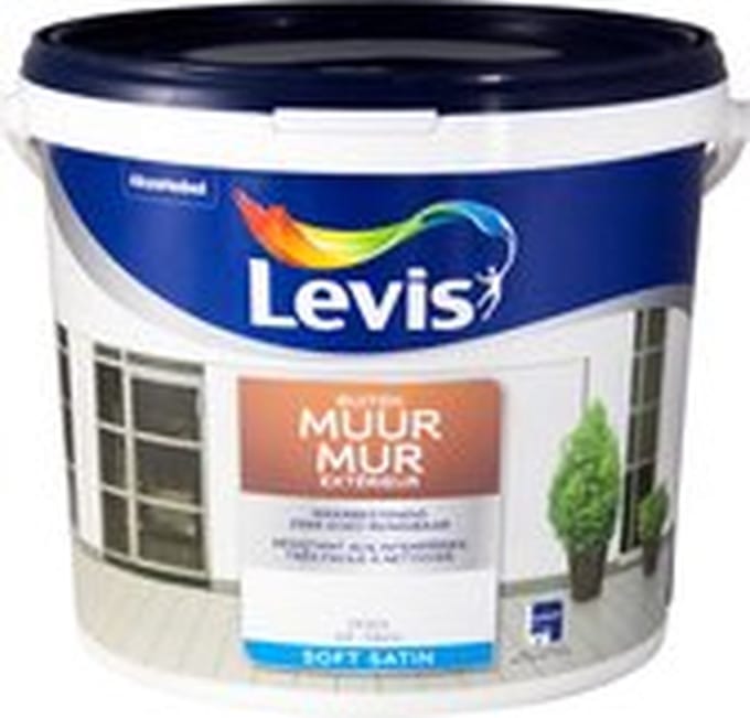 Levis - Muur Buiten - Wit - 10 L