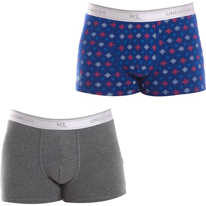 Pack-2 Ademende stoffen boxers met anatomische voorkant KL2016 mannen