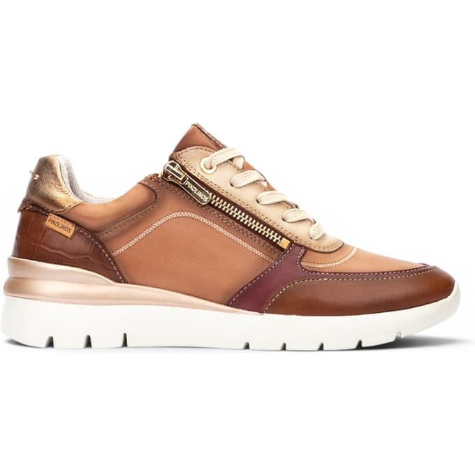 Pikolinos dames beige leren sneakers Trainerschoenen - Cantabrië