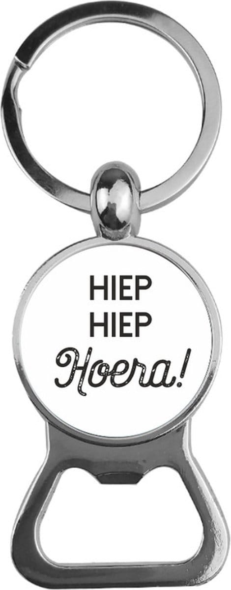 Bieropener Glas -  Hiep Hiep Hoera
