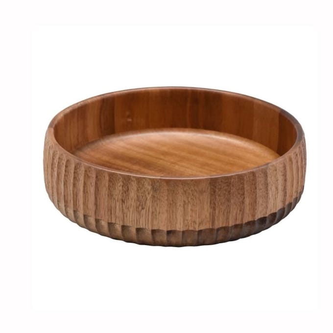Bricard Kom - Ø22 x 6 cm - Acacia Hout
