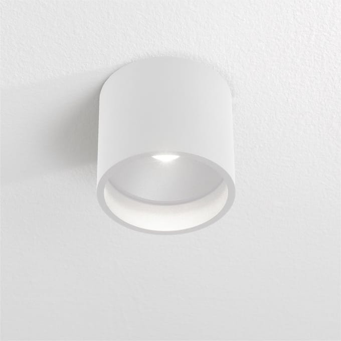 Artdelight - Plafondlamp Orleans Ø 11 cm H 10 cm wit