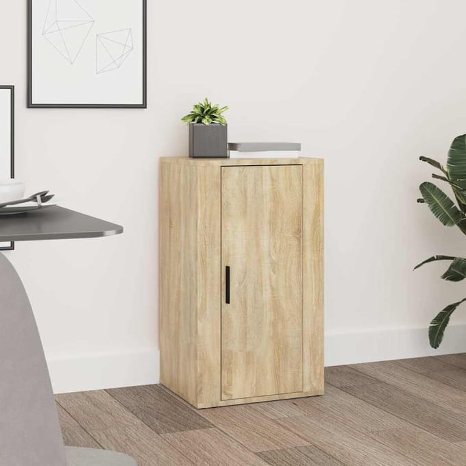 vidaXL - Dressoir - 40x33x70 - cm - bewerkt - hout - sonoma - eikenkleurig