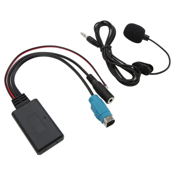 Auto Stereo Bluetooth 5.0 Ingangskabel Audio Muziek Adapter met Microfoon Vervanging voor KCE‑236B voor Android black