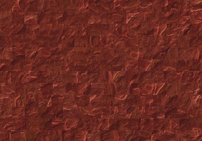 Fotobehang Red Slate Tiles - Meerkleurig - 2,80m X 400cm