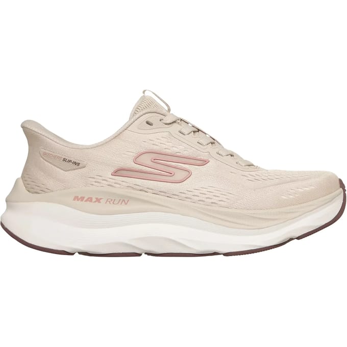 Skechers MAX RUN Dames Sportschoenen - Naturel