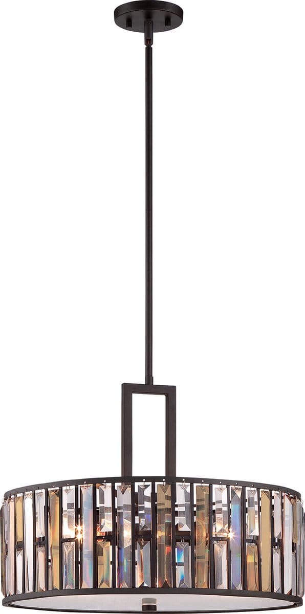 Tafellamp - Steady Lighting - Glas -  - E27 - L: 46cm - Voor Binnen - Woonkamer - Eetkamer - Smoketinted