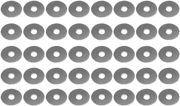 40pcs M6 x 25mm Washers Stainless Steel with Large Outer Diameter Metal Discs for Screws, Nuts and Threaded Rod, Flat - ShopVlot