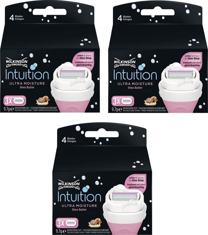 Wilkinson - Intuition - Ultra - Moisture - Navulscheermesjes - 9 Stuks