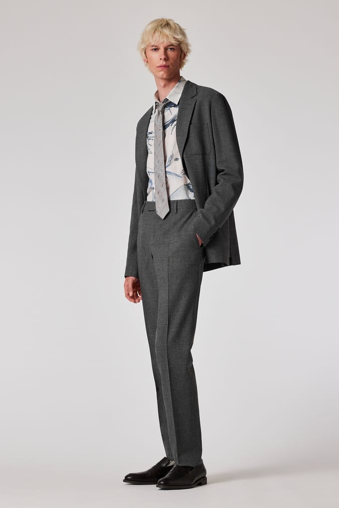Paul Smith Mens 2 Button Jacket Grey Taglia: 54 | Giacche leggere Outlet | Uomo | Grigio